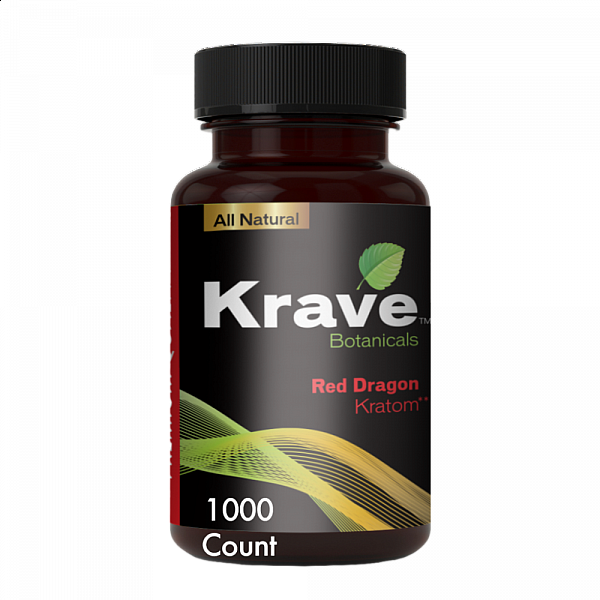 Krave Kratom - Red Dragon - 1000 Count