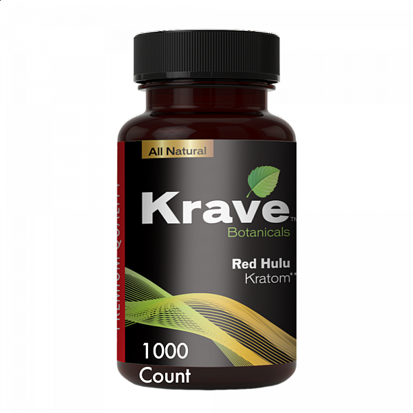 Krave Kratom - Red Hulu - 1000 Count