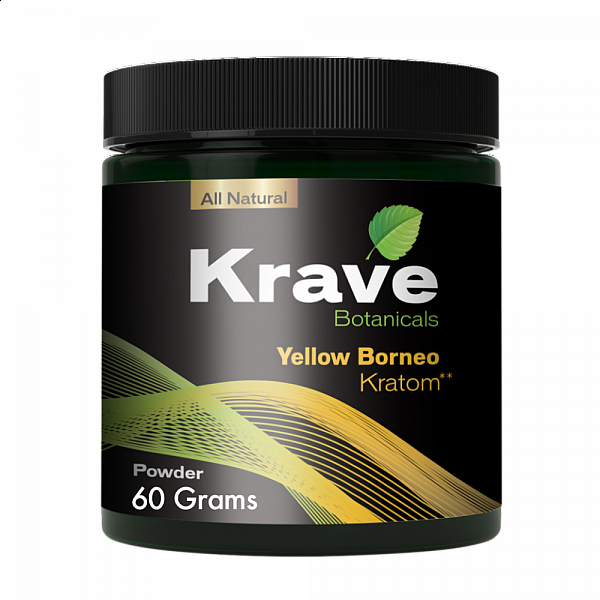 Krave Kratom - Yellow Borneo - 60 Grams