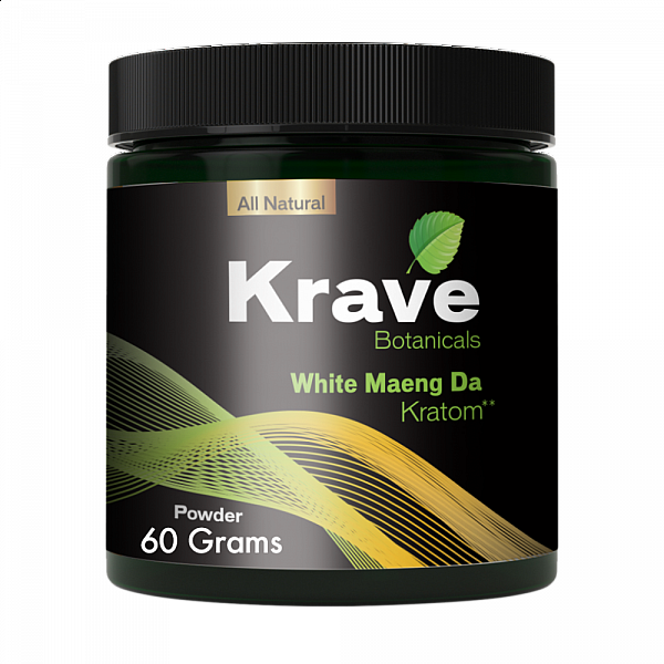 Krave Kratom - White Maeng Da - 60 Grams