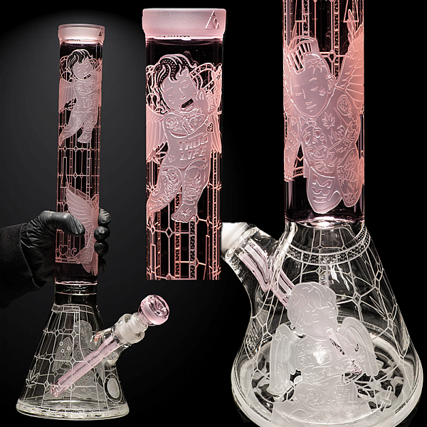 Thugz Mansion Beaker Bong 18" - 9mm