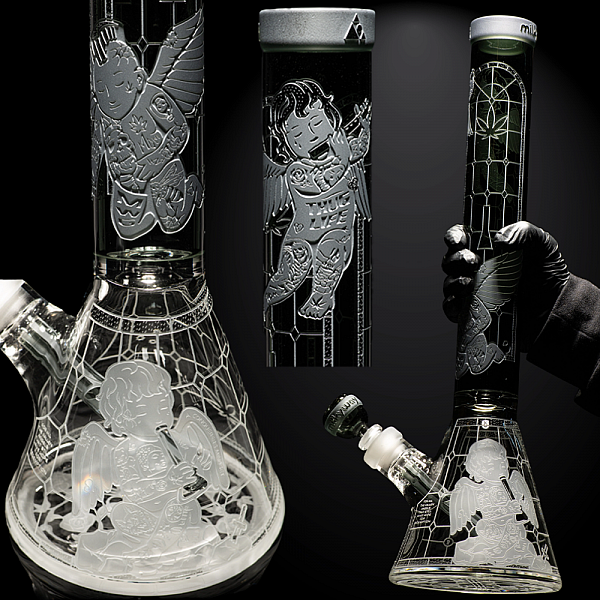 Thugz Mansion Beaker Bong 18" - 9mm