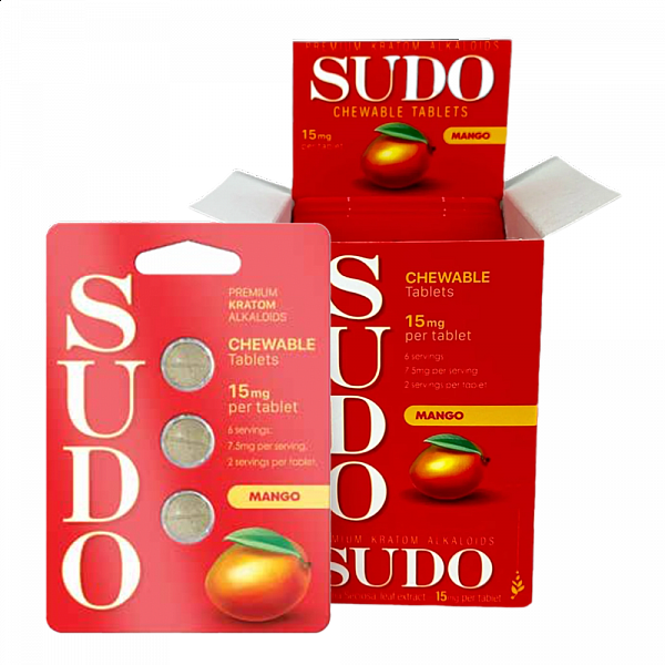 SUDO 7-OH 15mg Tabs - 3 Tab/Blister Pack - 12 Packs Display