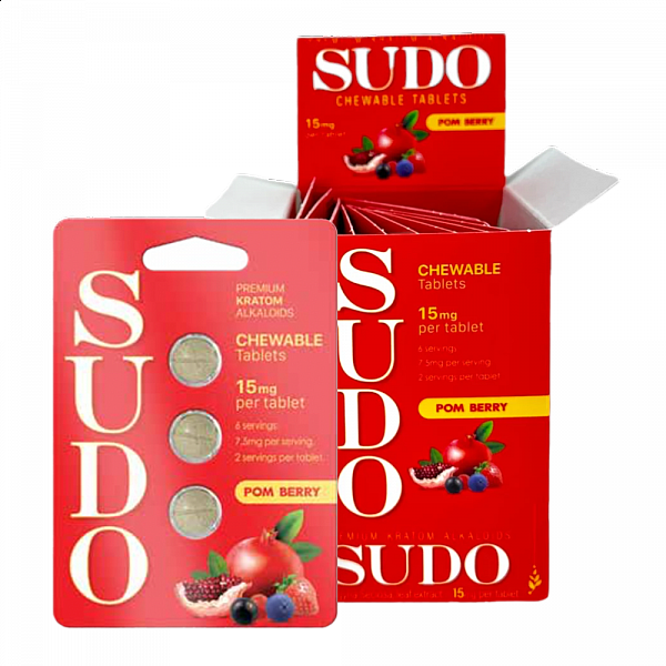 SUDO 7-OH 15mg Tabs - 3 Tab/Blister Pack - 12 Packs Display