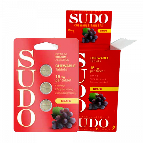 SUDO 7-OH 15mg Tabs - 3 Tab/Blister Pack - 12 Packs Display